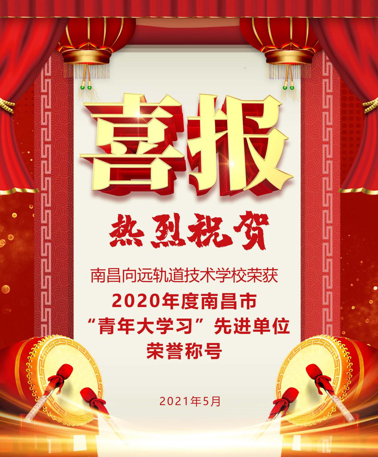 B体育网站登录荣获“2020年度南昌市‘青年大学习’先进单位”荣誉称号