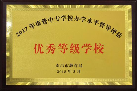 热烈祝贺B体育网站登录2016、2017、2018连续三年被南昌市教育局评定为“优秀等级学校”！