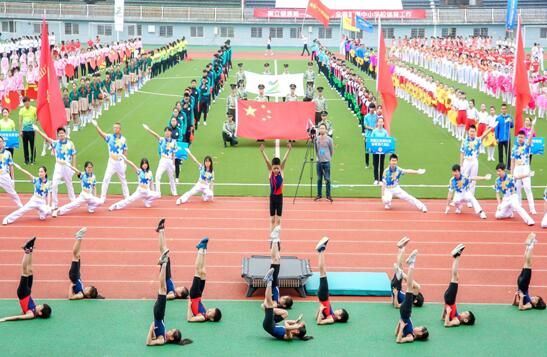 B体育网站登录师生代表队参加2019年南昌市第七届校园体育节