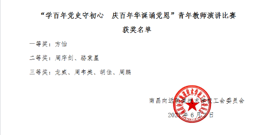 牢记初心使命 潜心教书育人 B体育网站登录举办青年教师演讲比赛